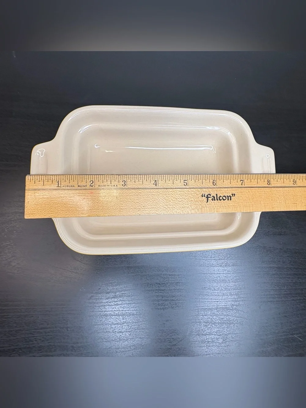 Le Creuset Yellow Stoneware Small Baking Dish Ceramic Kitchen Casserole Rare